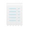 White glossy blank paper financial receipt ragged banking document realistic 3d icon vector