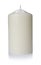 White glossy cylinder candle