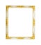 White and gold classic picture frame
