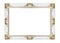 White and gold classical vintage frame