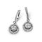 White gold earrings with white diamonds