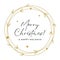 White and Gold Minimalist Happy Holidays Merry Christmas Circle Ready To Print