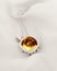 White Gold Pendat With Citrine And Diamonds