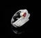 White gold ruby ring