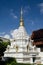 White and gold Stupa, Thailand