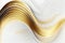 White Gold Waves Background, Luxury Wavy Airy Texture, Flying Golden Waves, Abstract Curly Sparkly Pattern