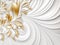 White Golden Background Design With Luxury Style