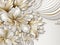 White Golden Background Design With Luxury Style