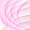 White gradient elegant background with thin wavy rosy lines.