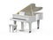 White grand piano