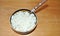 White granular curd in a bowl