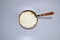 White granular curd in a bowl