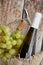 White grape harvest wine corkscrew stopper