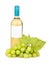 White grapes bottle wine