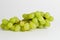 White grapes on a white background