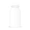 White gray beauty products cosmetics or medical plastic bottle