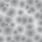 White and gray pattern with bacteria, unicellular organisms or v