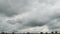 White and gray puffy fluffy clouds. Cumulus cloudscape timelapse. Summer or autumn time lapse. Nature weather sky. Rainy