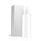 White gray round bottle sprayer with box for cosmetic/perfume