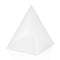 White gray triangular packaging box