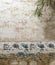 White gray wavy lines rustic tropical texture pattern on cement and boulder rock Asian traditional house wall surface background