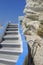 White Greek stone steps