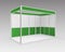 White Green Trade exhibition Booth Standard Stand