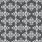 White on Grey Fleur de Lis Arabic Geometrical Pattern Seamless Repeat Background