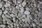 White and grey middle size stone background texture