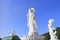 White guan yin statue in Hat Yai, Songkhla, Thailand