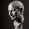 White gypsum bust of Cicero`s head