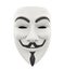 White Hacker Mask Isolated