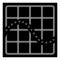White Halftone Dotted Function Chart Icon