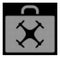 White Halftone Drone Case Icon