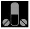 White Halftone Male Medication Icon