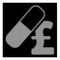 White Halftone Medication Pound Business Icon