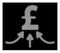 White Halftone Pound Financial Accumulator Icon
