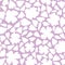 White hand-drawn ditsy flowers on gentle lilac seamless pattern vector