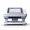 White Handheld Printer With Electronic Screen - Conceptual Embroidery Style