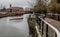 White Handrail on the Towpath