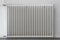 White heater radiator on a wall. Home appliance equipment