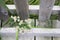 White Heath Wildflowers Wooden Fence