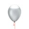 White helium balloon single blank clean decoration