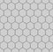 White hexagons of stone, steel. Seamless vector texture. Technology seamless pattern.