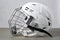 White hockey helmet with mask