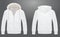 White hooded garment