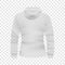 White hoodie back view mockup, realistic style