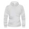 White hoodie front view mockup, realistic style