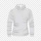 White hoodie front view mockup, realistic style