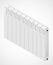 White hot-water heating radiator